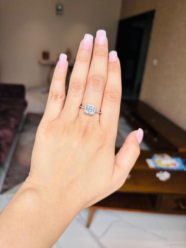 925 Silver Square Sleek Ring